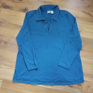 Duo Maternity Teal Shirt Size XL